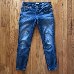 Closed sz 26 Baker Cropped medium wash zip fly good pre owned condition